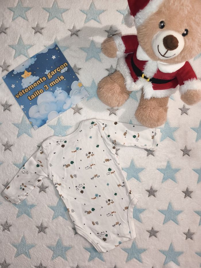 Bodie manches longues Mixte simple joys bu carter's blanc taille 3 mois - photo numéro 3