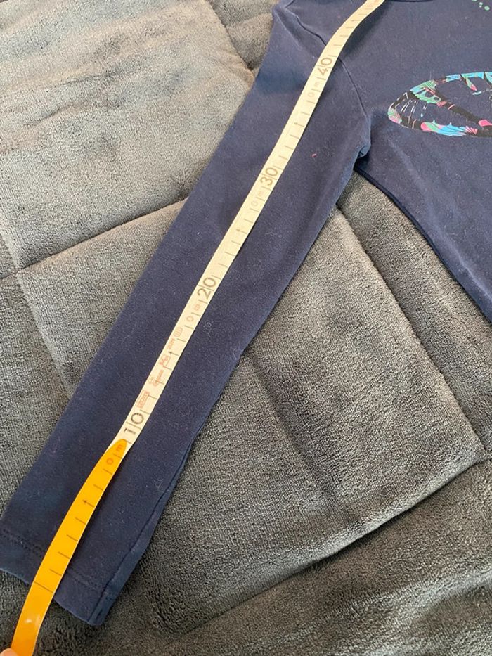 Tee shirt marine papillon catimini 8ans - photo numéro 7