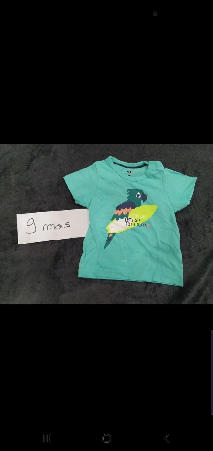 Lot t-shirts 9 mois - photo numéro 5