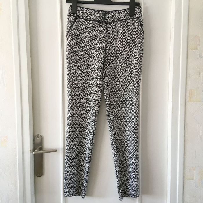 Pantalon fluide imprimé en viscose, jogging été