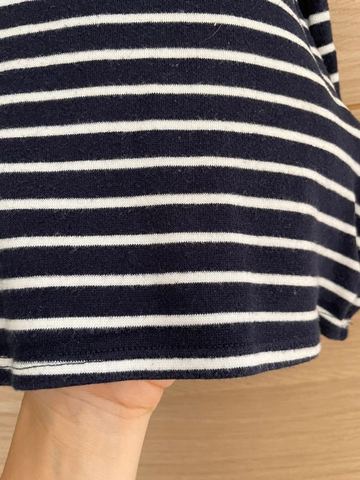 Robe marinière DPAM, taille 5 ans. Coeur sequins - photo numéro 3
