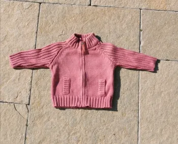 Gilet zippé Tex Basic 3 mois