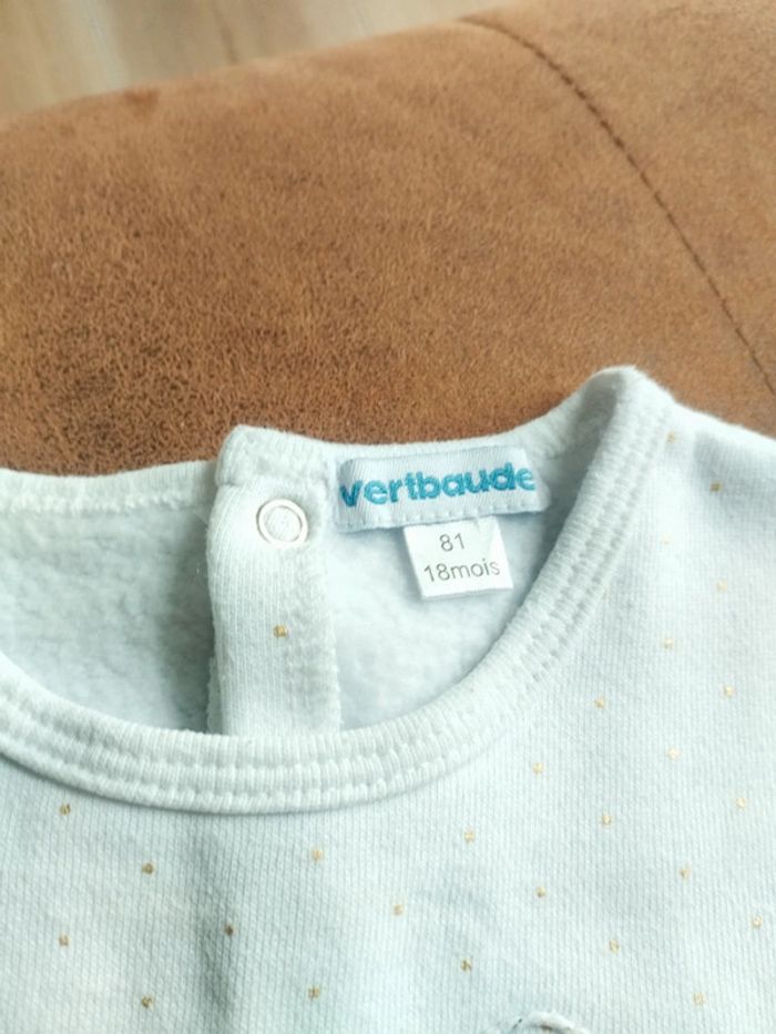 Pyjama une pièce sweat fille 18 mois - photo numéro 5