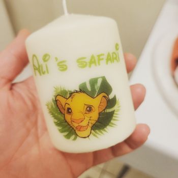 Bougie personnalisée