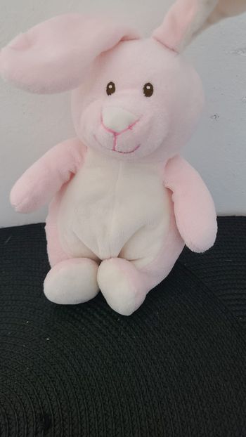 Gipsy Les Toodoux Mini peluche lapin rose blanc