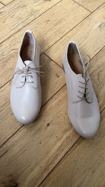 Mocassins en cuir rose 36