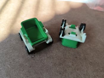 Playmobil poussette vintage verte