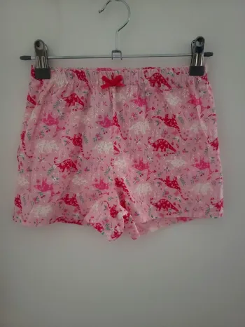 Short rose dinosaure Taille 8 ans