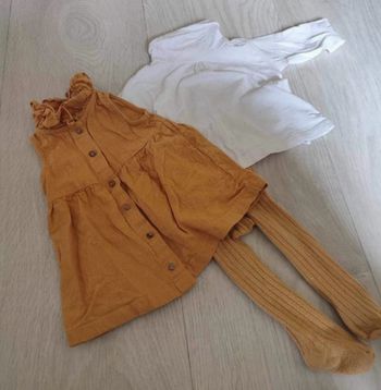 Ensemble robe collant manche longue