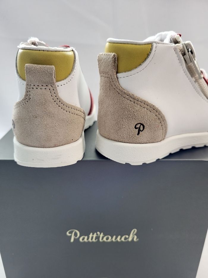 Chaussures basket garçon en cuir blanc Point 21 Made in France 🇨🇵 - photo numéro 4