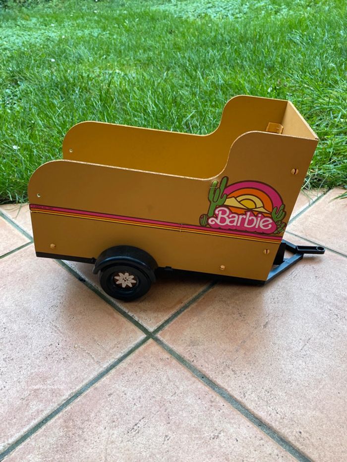 Barbie Mattel poupée doll western jeep 4x4 remorque cheval écurie véhicule rodéo Horse 2025 - photo numéro 14