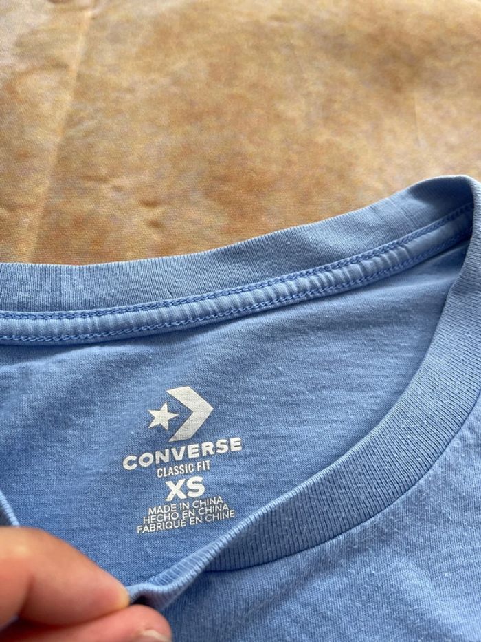 T-shirt converse, Bleu M,Femme (1042) - photo numéro 3