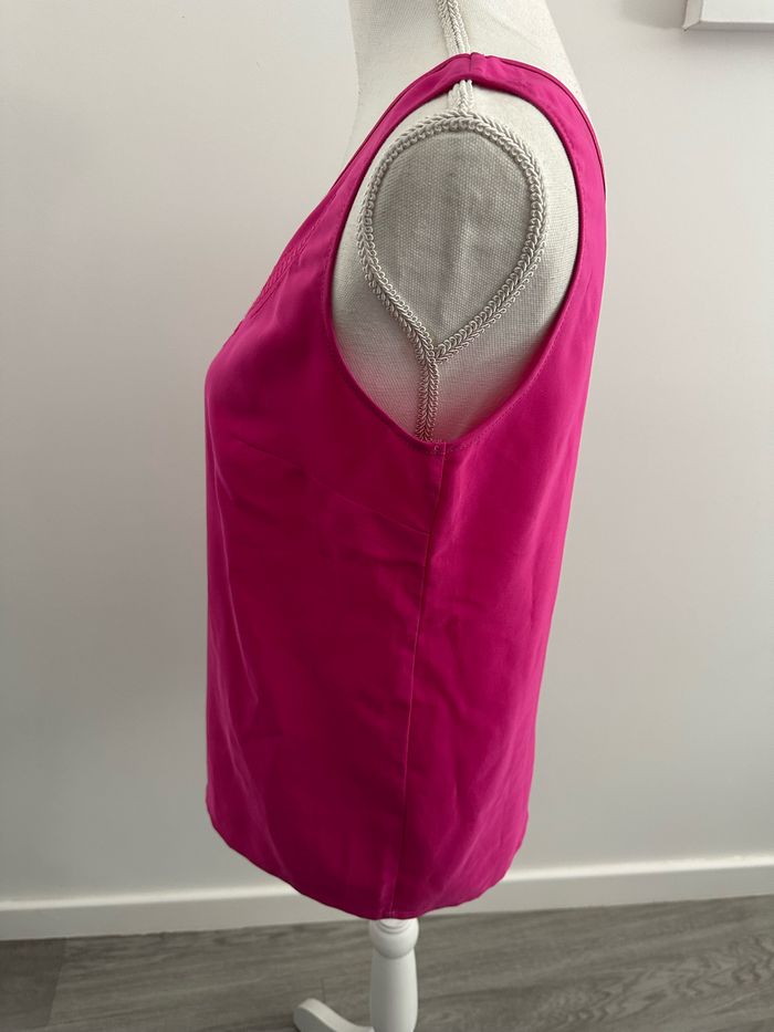 Débardeur broderies rose fuchsia Gérard Pasquier Vintage T40 L - photo numéro 5