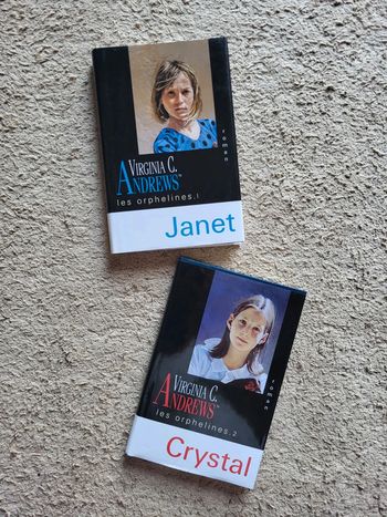 Lot de 2 livres Les orphelines de Virginia C. Andrews - Janet et Crystal