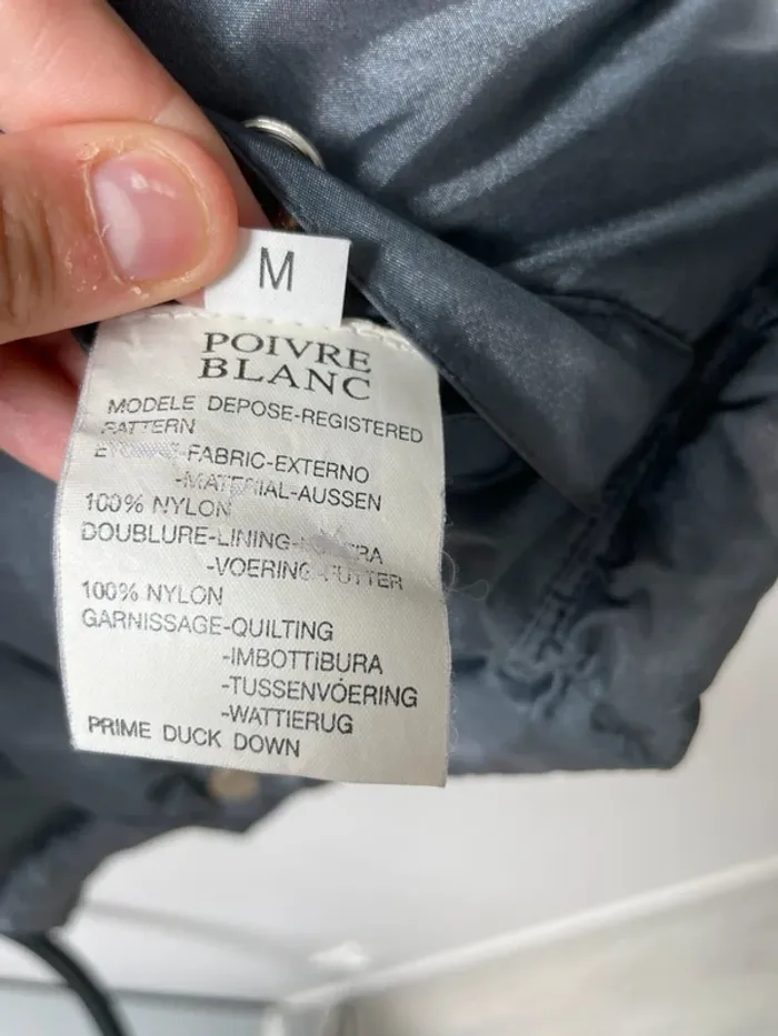 Poivre Blanc réversible vintage Doudoune sans manches / Vest Medium - photo numéro 5