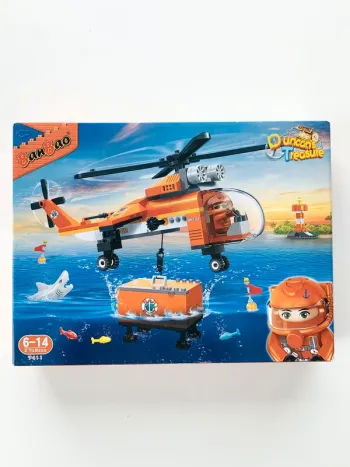 Hélicoptère Chasseur de Trésors 7411 🚁 - Ensemble de construction compatible lego