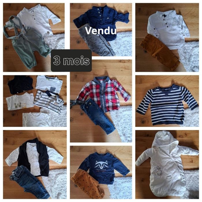 Lot vêtements 3 mois
