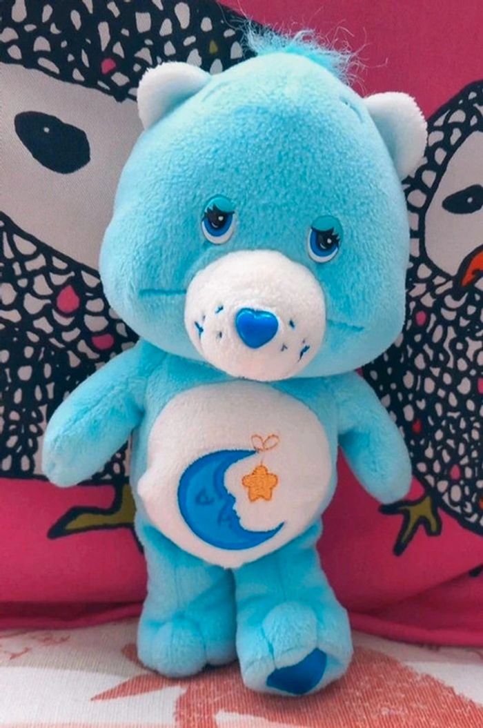 Peluche Bisounours bleu petit modèle 20 cm de marque - photo numéro 3