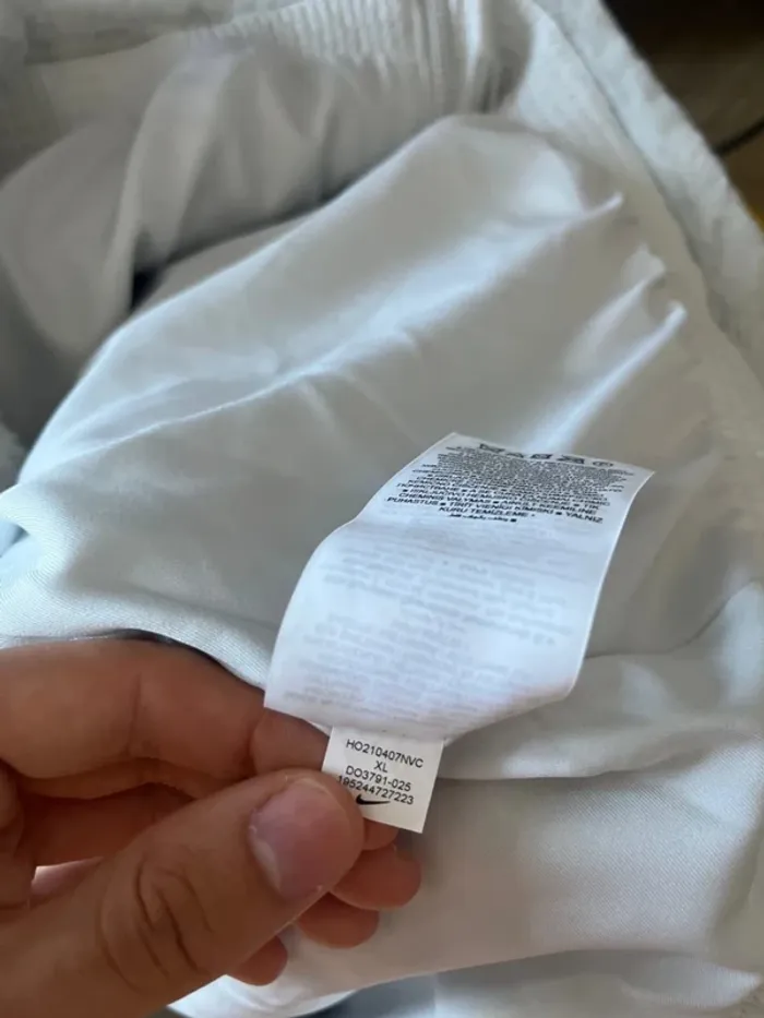 Manteau Nike Fausse Fourrure Bleu Blanc XL W - photo numéro 6