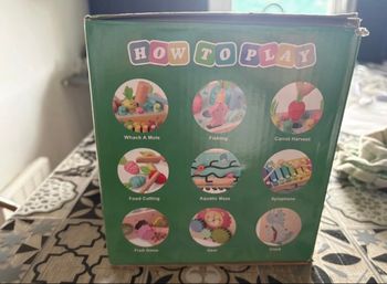 Jouet en bois bébé - cube d'activités avec xylophone