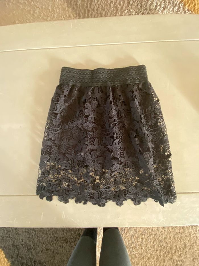 Jupe Vera & Lucy noire dentelle taille 34/36 - photo numéro 5
