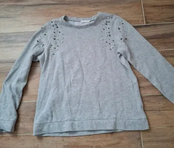 Pull gris à perle Femme M
