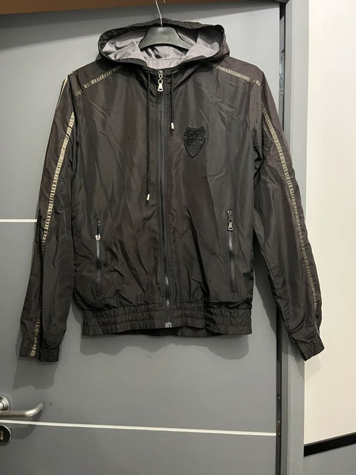Veste coupe vent imperméable homme Dolce & Gabbana M 38 noir capuche