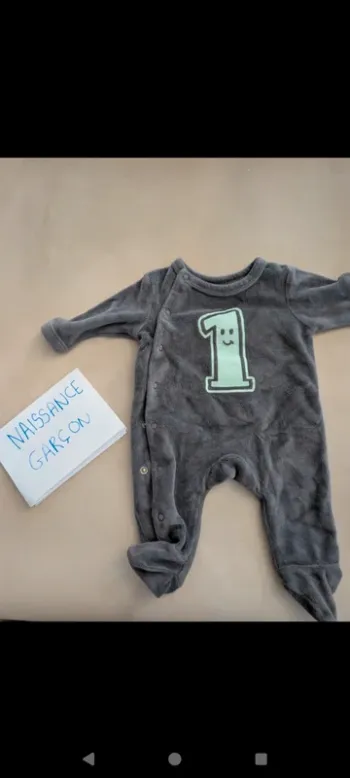 Pijama hiver bébé garçon naissance