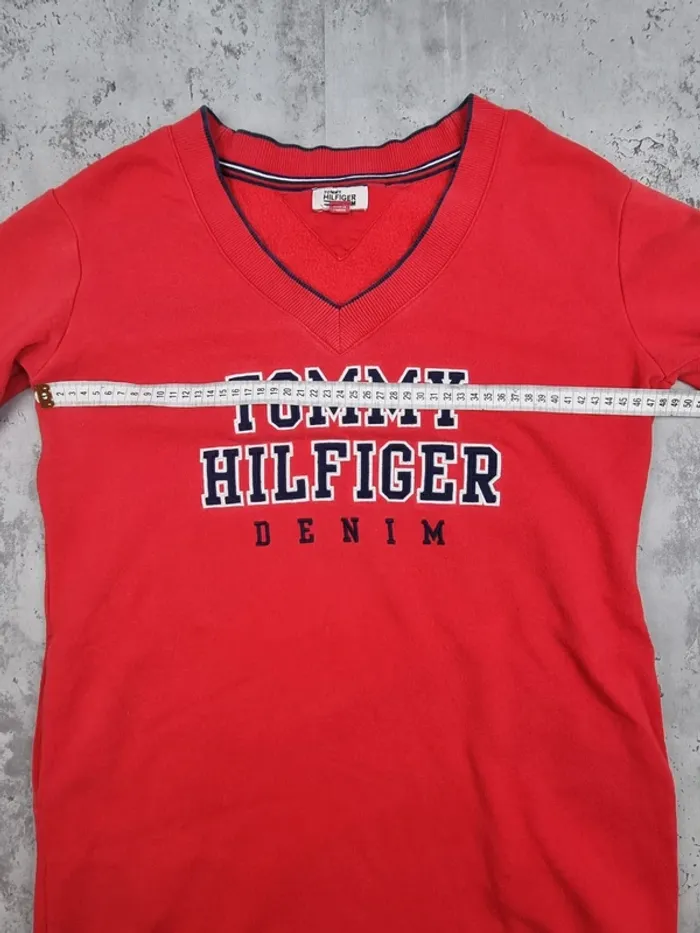Robe pull Tommy Hilfiger rouge – Taille XS Femmes (mesures en photos) - photo numéro 11