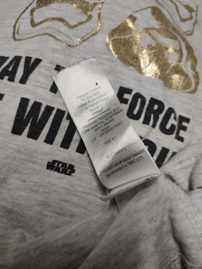 T-shirt enfant - Star Wars gris-doré - photo numéro 4