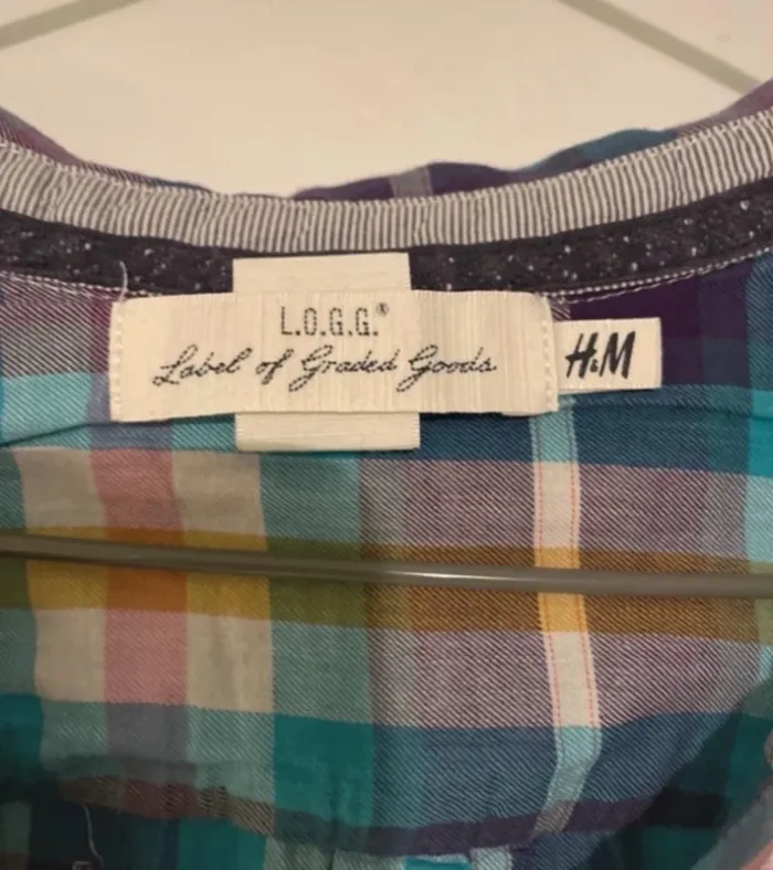 Chemise à carreaux multicolore H&M Taille  36 - photo numéro 4