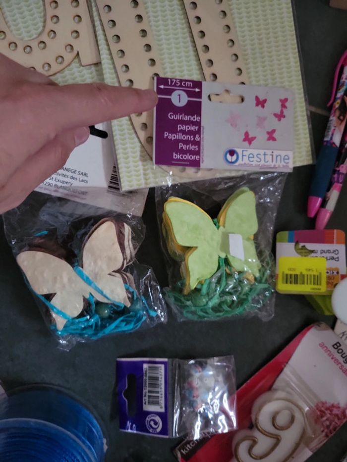 Lot loisirs créatifs ruban scrapbooking lettre carte spencil - photo numéro 16