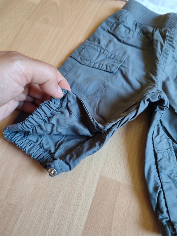 Lot tenue pantalon + t-shirts manches courtes et longues Petit Kimbaloo en 1M - photo numéro 3