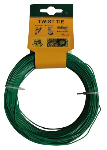 Fil d’attache en fer galvanisé twist tie 1mmx50 m Neuf