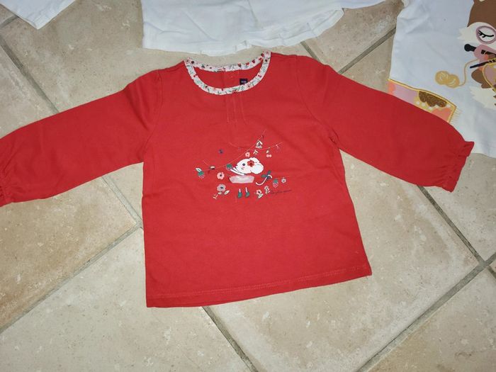 Lot 5 t-shirts fille 18 mois - photo numéro 4