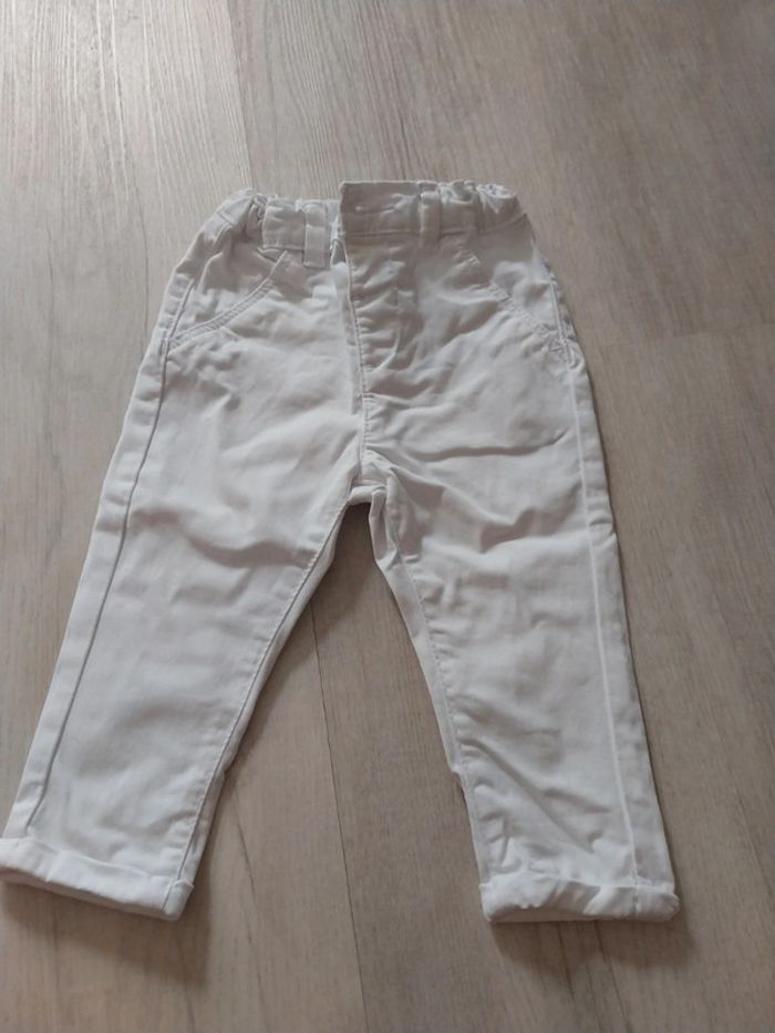 Pantalon blanc 12 mois