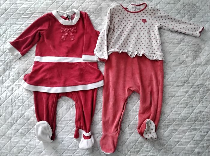 Lot de 6 pyjamas d'hiver pour bébé fille de 18 mois. - photo numéro 3