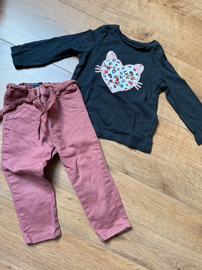Ensemble jean rose.
