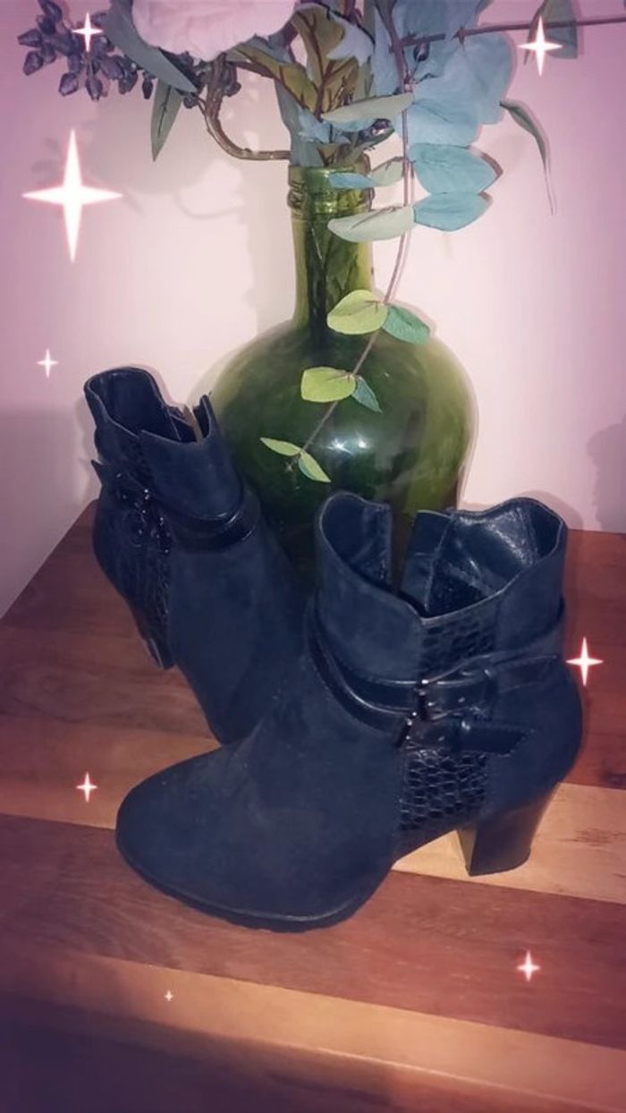 Bottines en daim