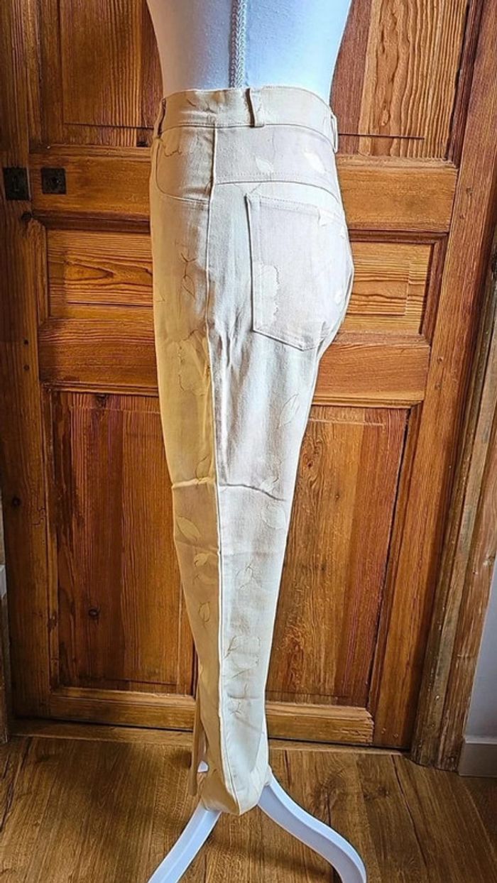 Pantalon taille haute Made in France vintage à motifs - photo numéro 2