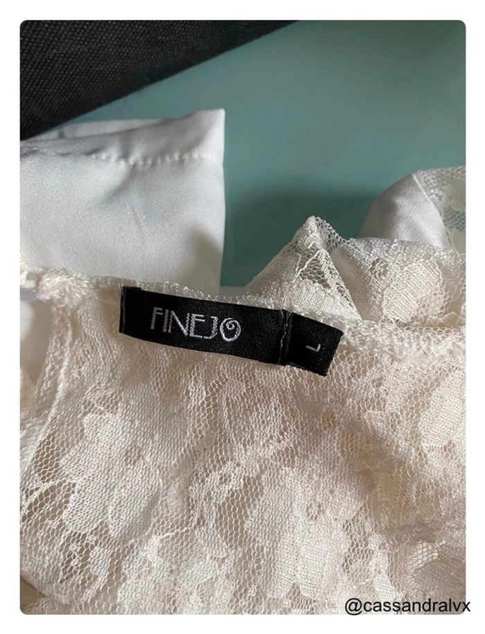 Combishort blanche dentelle - photo numéro 4