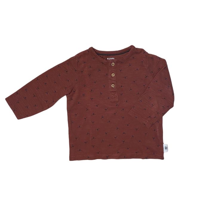 Tee-shirt manche longue bordeaux