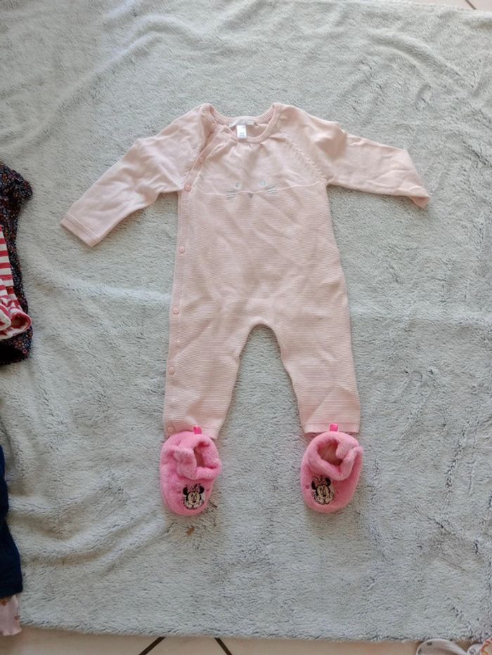 Babygros fille 9 mois  rose pâle c46