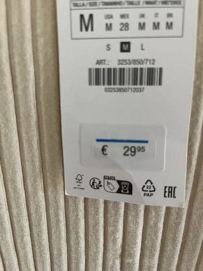 Robe Zara beige côtelée Taille M - photo numéro 10