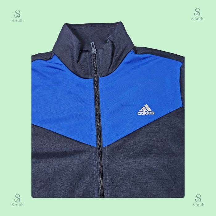 Veste Adidas Primegreen - Bleu royal & noir - Taille 14-15 ans (170 cm) - photo numéro 3
