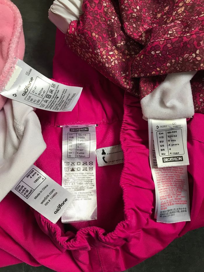 Lot fille sport d’hiver blouson Reversible 4/5 ans Decathlon - photo numéro 4