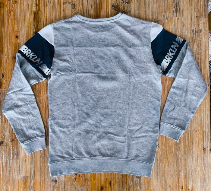 Sweat GÉMO Ado 16 ans Gris Bleu BRKLN Streetwear - photo numéro 3