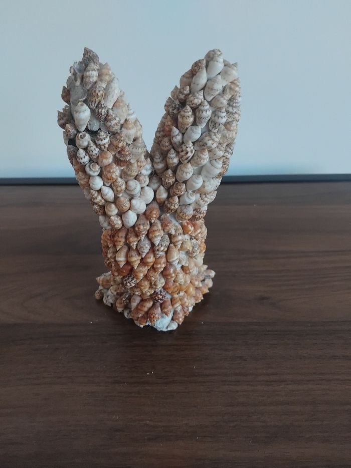 Décoration en coquillage forme lapin - photo numéro 2
