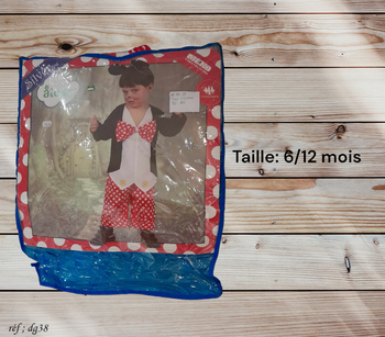  Déguisement mickey 6-12 mois - neuf dg-38 