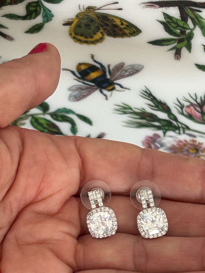 Boucles d’oreilles, zirconium cubique style Bridgerton
